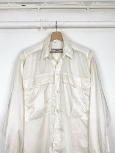 80s Katharine Hamnett  oversize silk shirt (M)