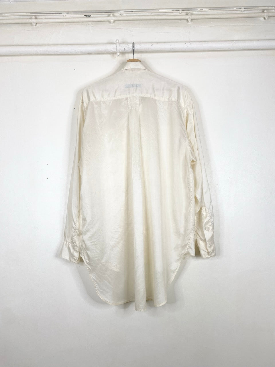 80s Katharine Hamnett  oversize silk shirt (M)