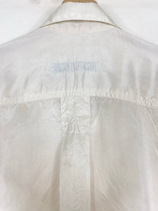 80s Katharine Hamnett  oversize silk shirt (M)