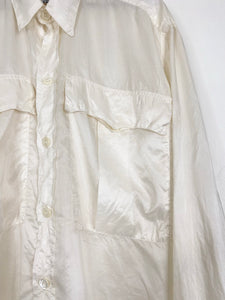 80s Katharine Hamnett  oversize silk shirt (M)