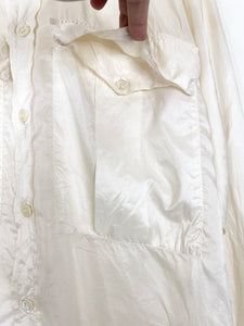 80s Katharine Hamnett  oversize silk shirt (M)