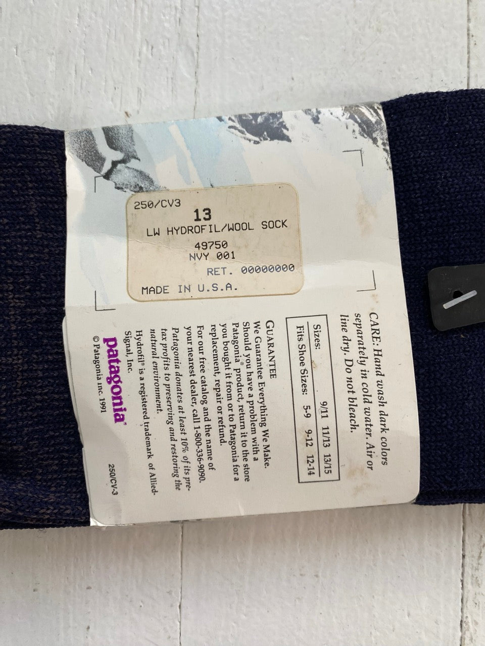 1991 faded Patagonia wool mountaineering socks (43-46 / 46-48)