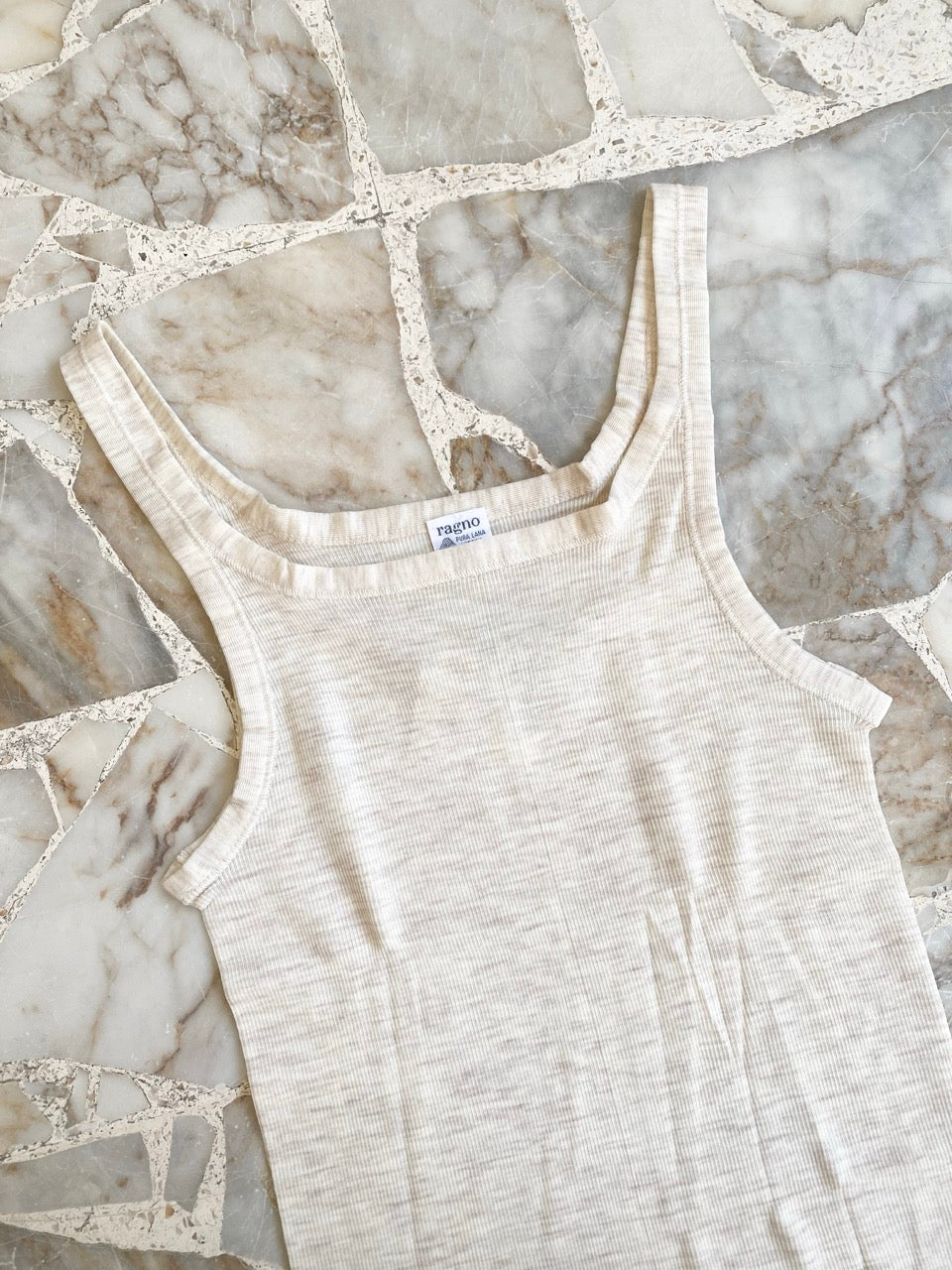 80s RAGNO wool tank top (L)