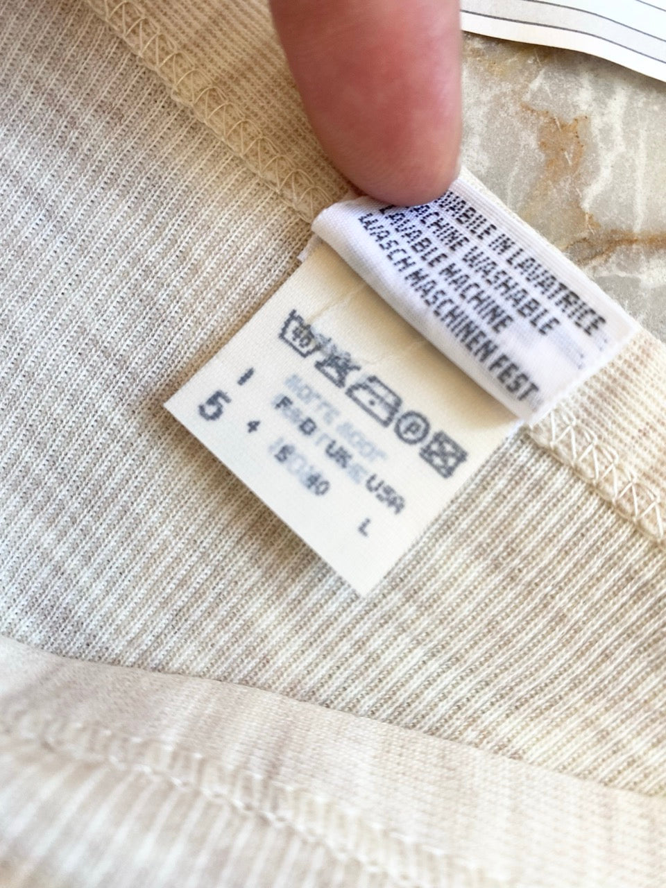 80s RAGNO wool tank top (L)