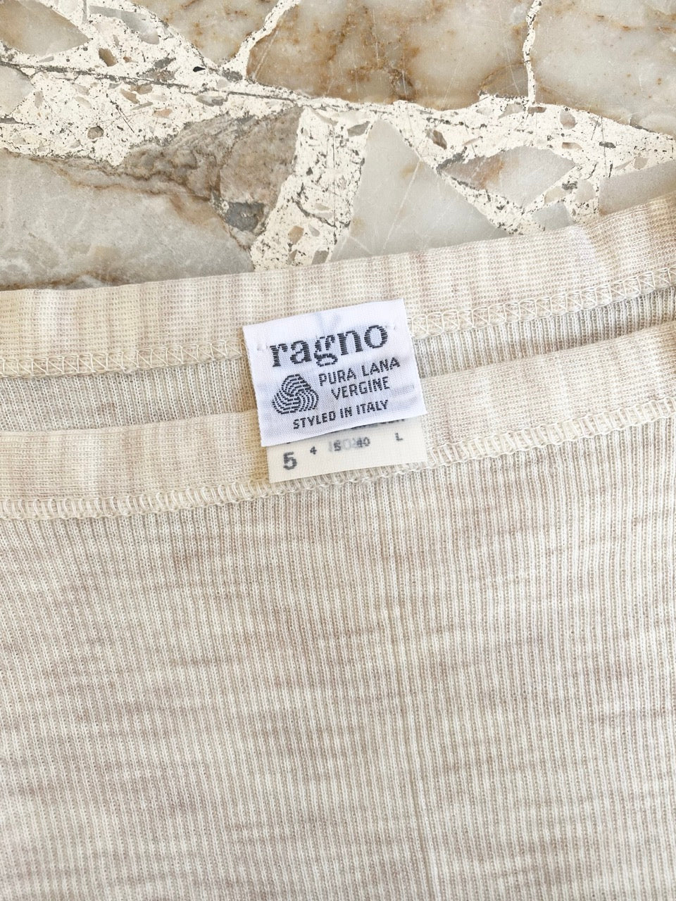 80s RAGNO wool tank top (L)