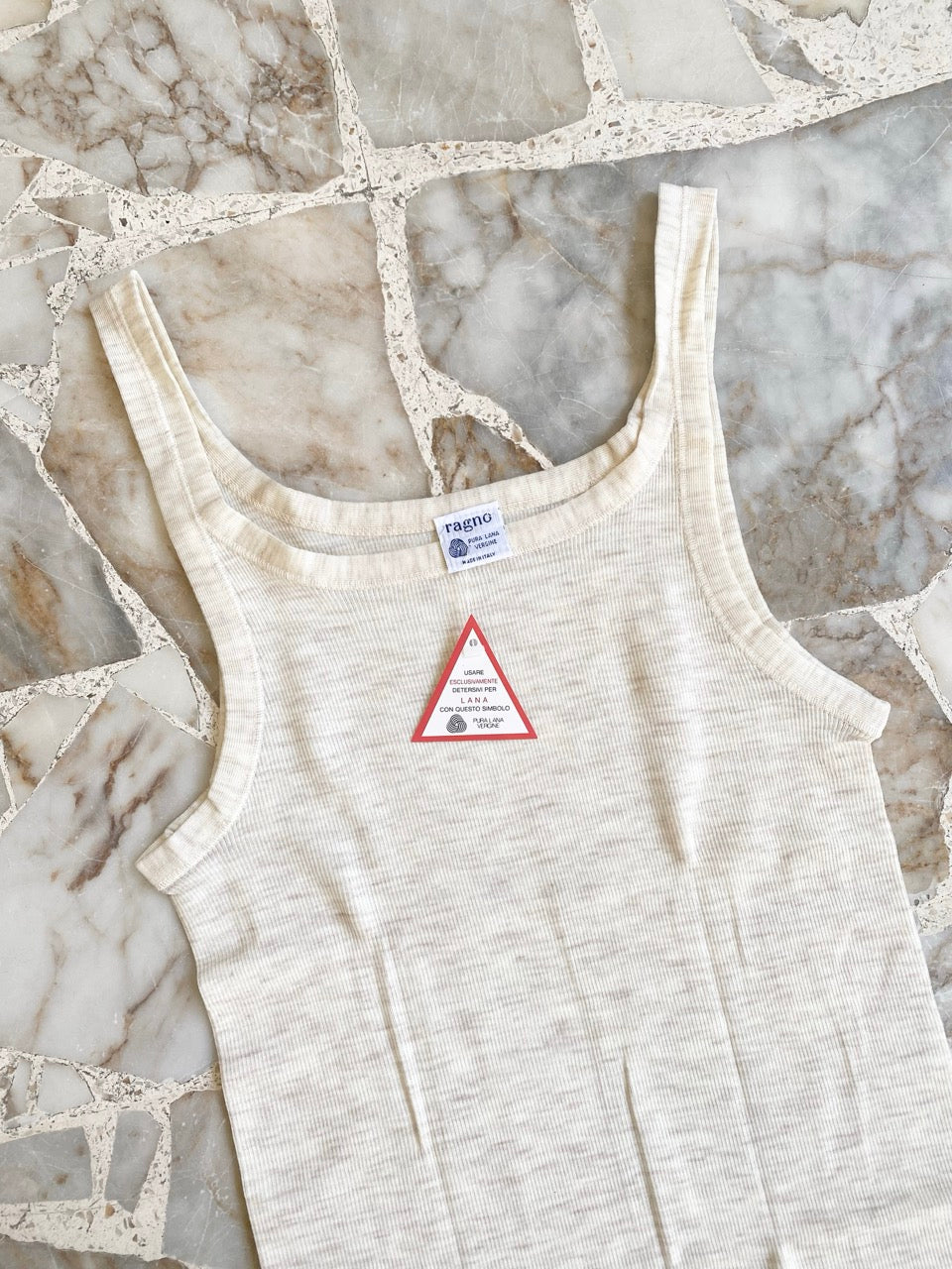 80s RAGNO wool tank top (M and L)