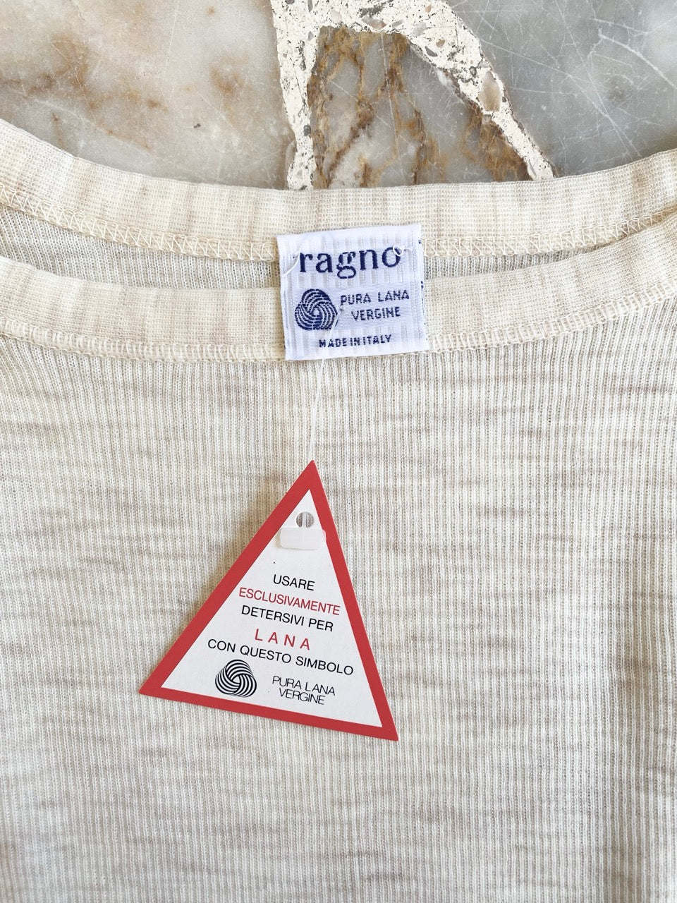 80s RAGNO wool tank top (M and L)