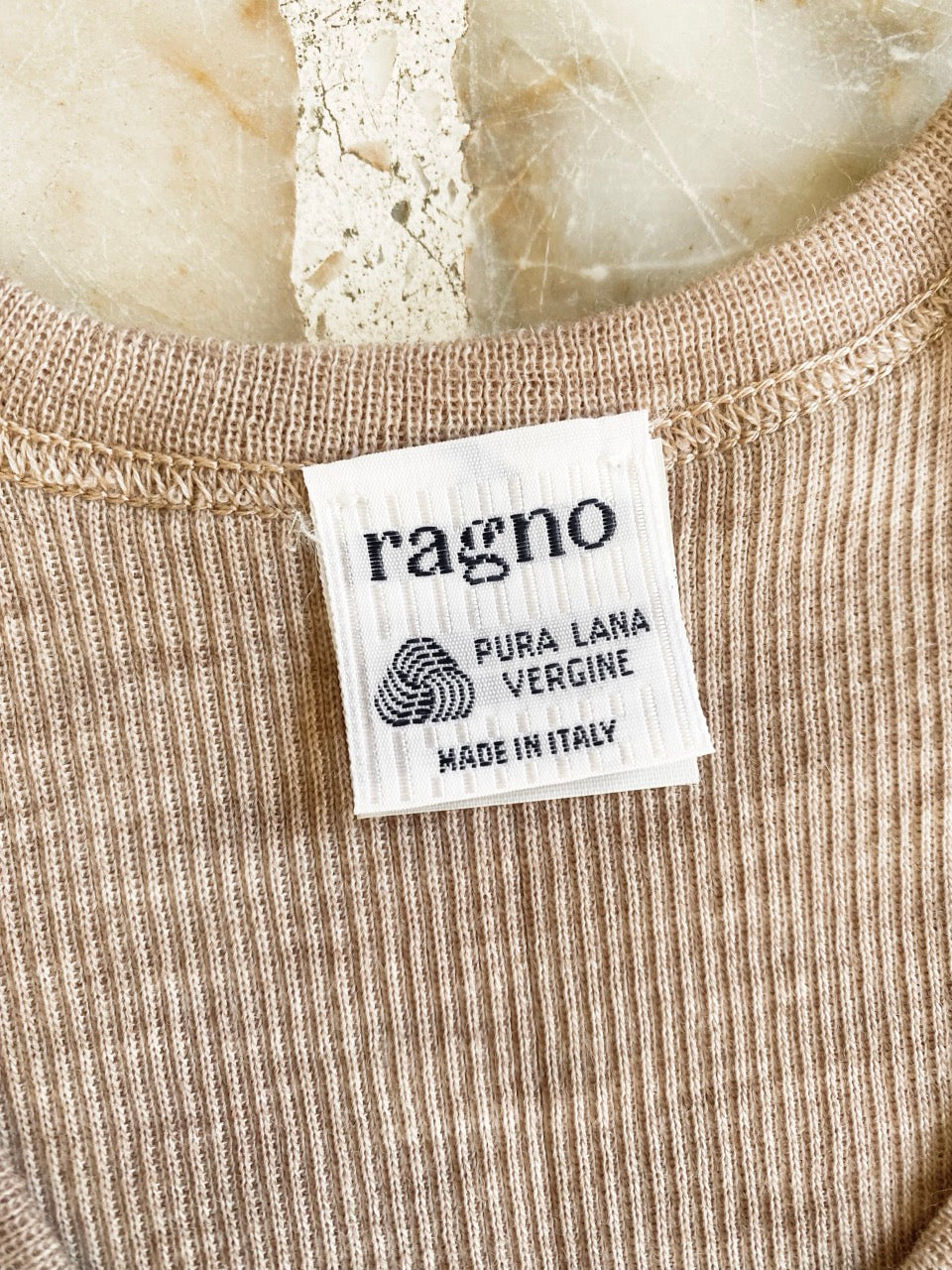 70s RAGNO wool t-shirt (M)