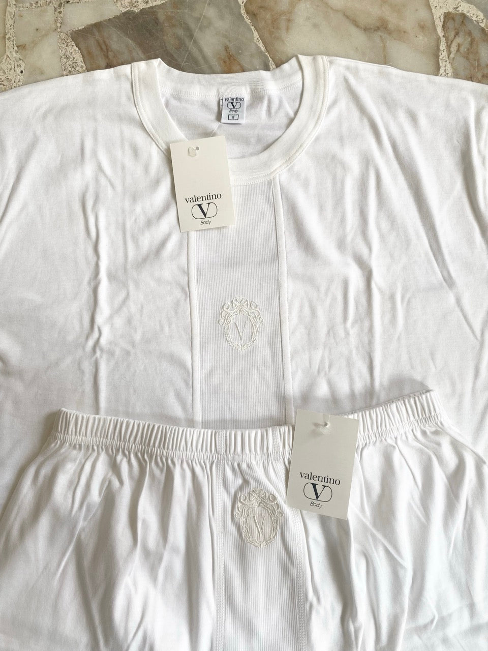 70s VALENTINO t-shirt and underwear set (L)