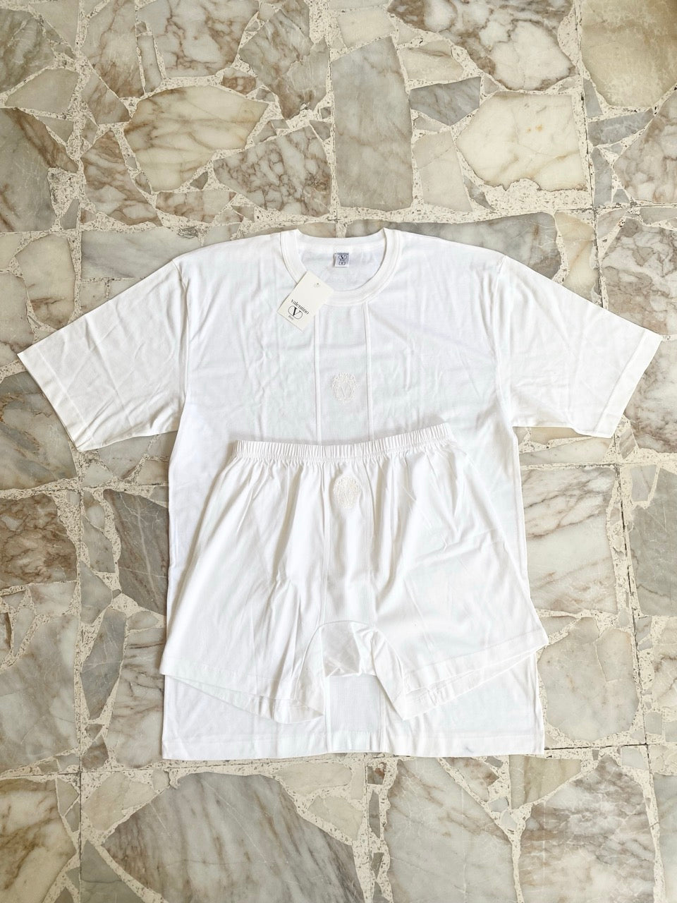 70s VALENTINO t-shirt and underwear set (L)