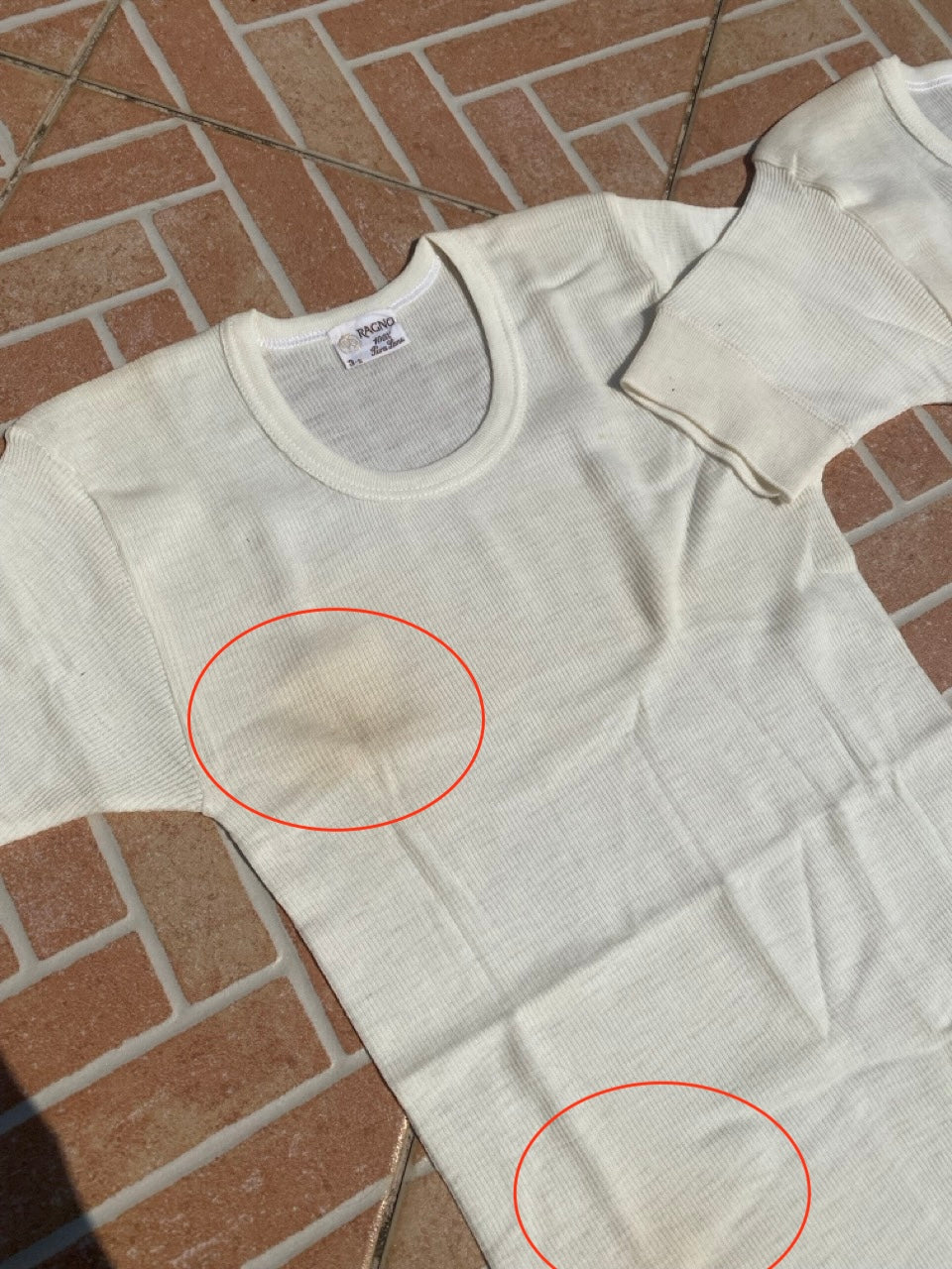 70s RAGNO wool t-shirt (S)