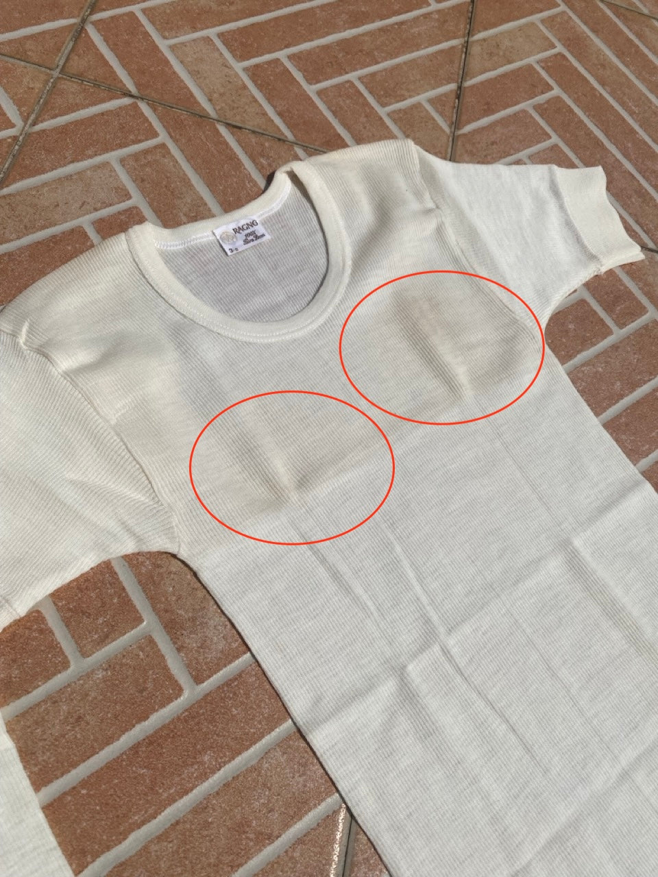 70s RAGNO wool t-shirt (S)