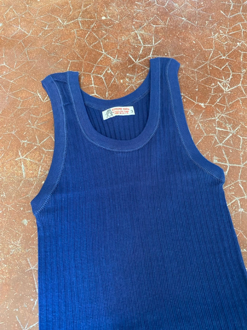 70s rib tank top (S)