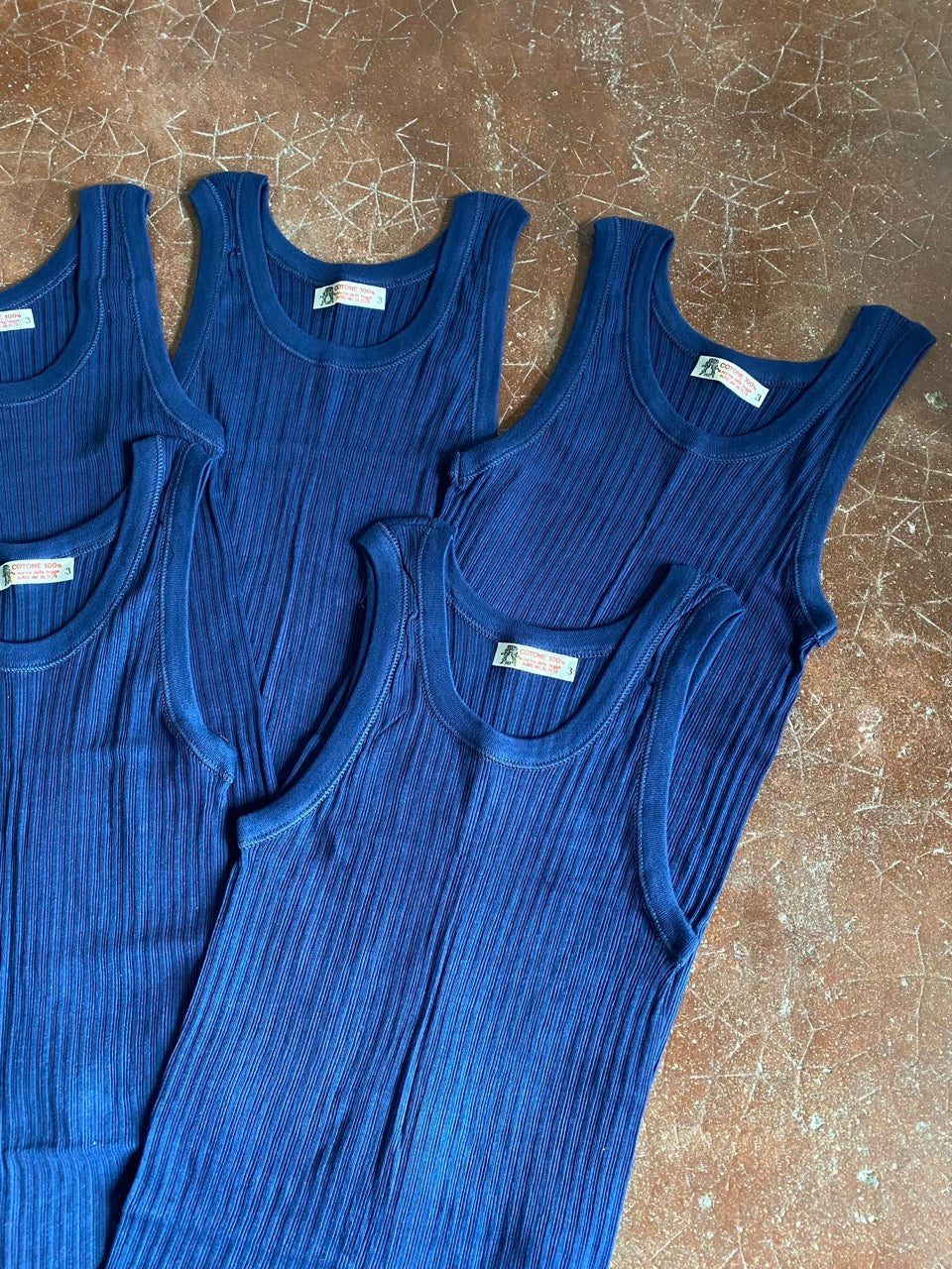 70s rib tank top (S)