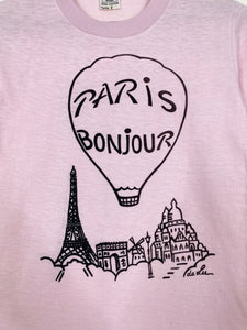 70s Paris Bonjour souvenir t-shirt (S)