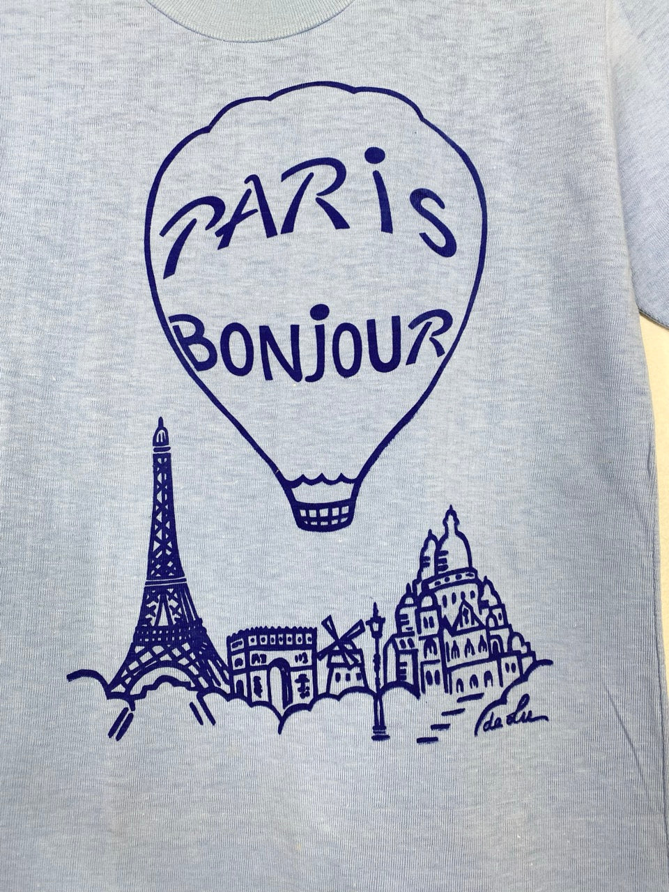 70s Paris Bonjour souvenir t-shirt (S)