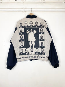 80s Calugi e Giannelli reversible quilted bomber (M/L)