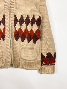 60s Cowichan handmade wool sweater