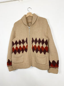 60s Cowichan handmade wool sweater