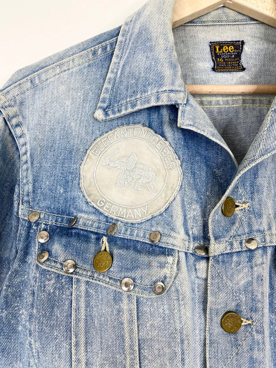 60-70s Lee Rider 101 J denim trucker jacket (S)