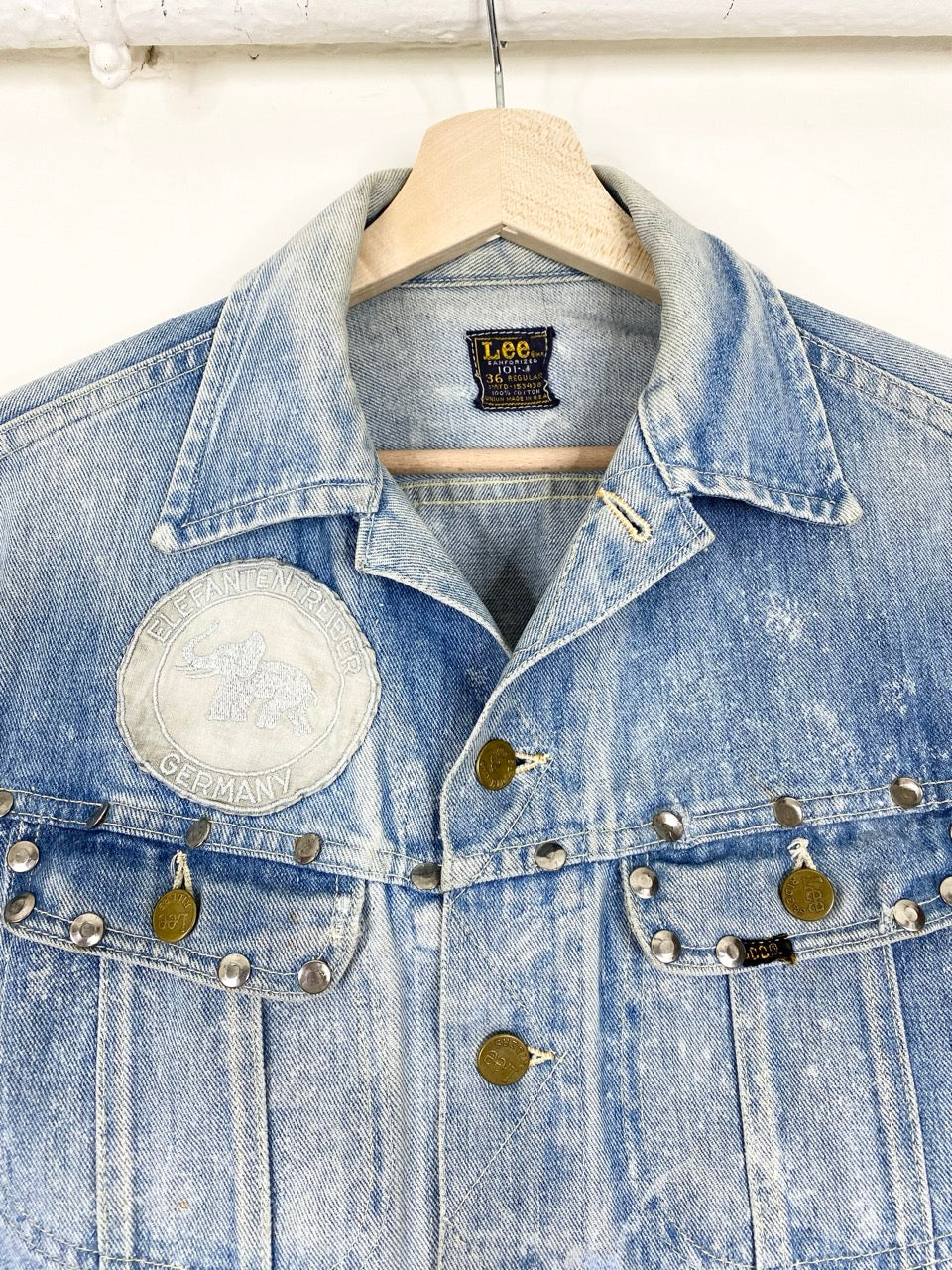 60-70s Lee Rider 101 J denim trucker jacket (S)