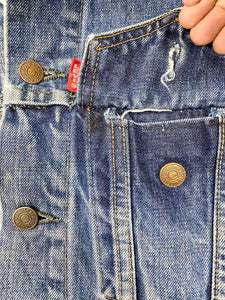 60s repaired Levi's Big E trucker jacket (S)