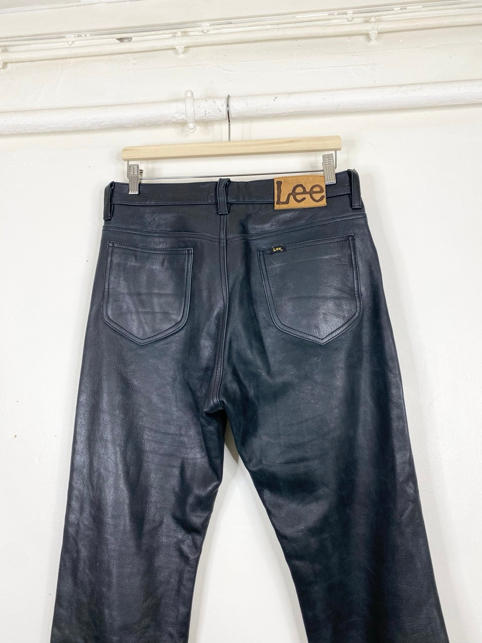 90s Lee Riders leather pants (W34)