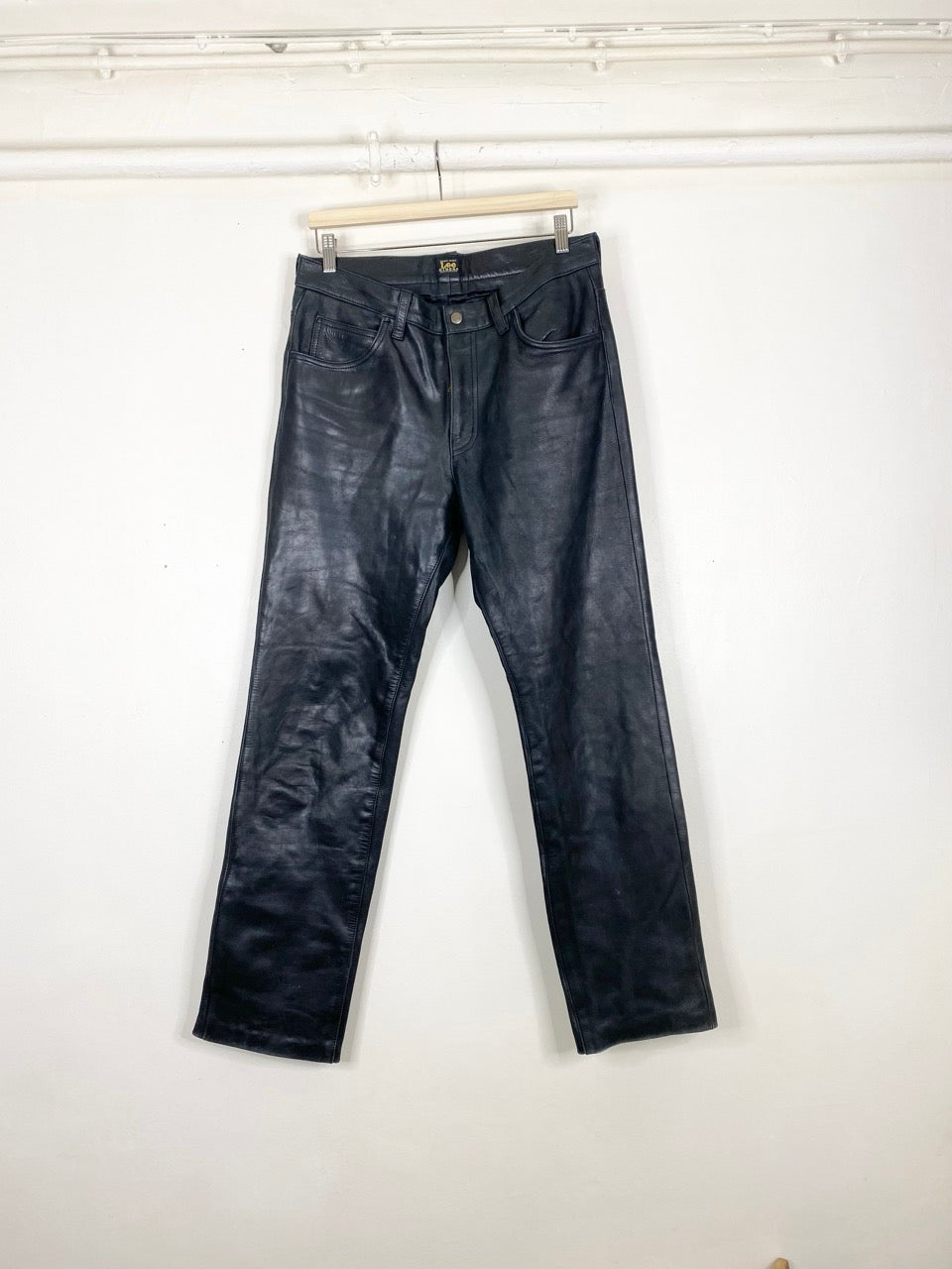 90s Lee Riders leather pants (W34)