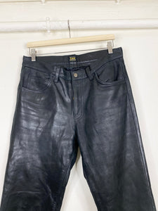 90s Lee Riders leather pants (W34)