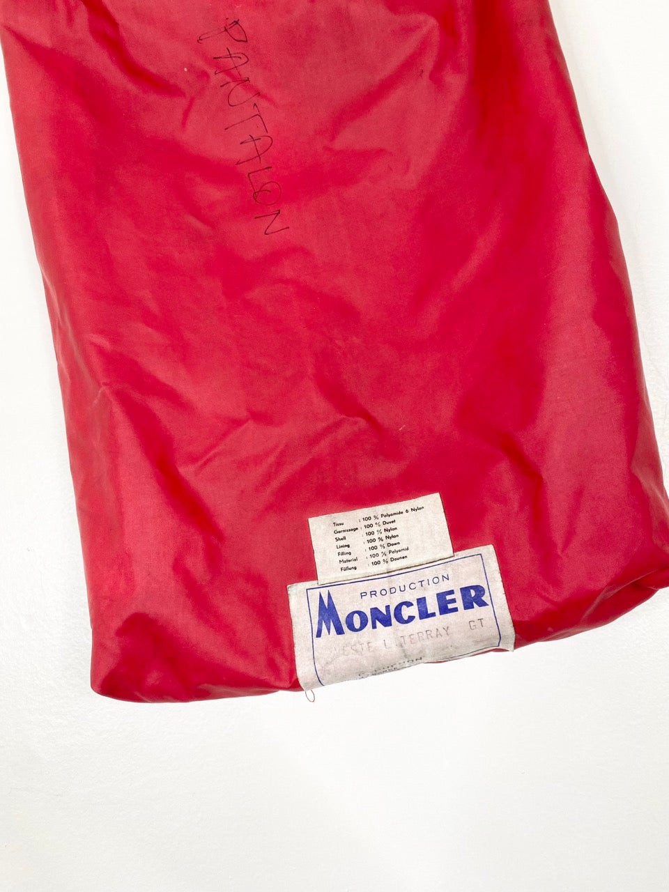 50s-60s Moncler by Lionel Terray Mountaineering down pants (XL)