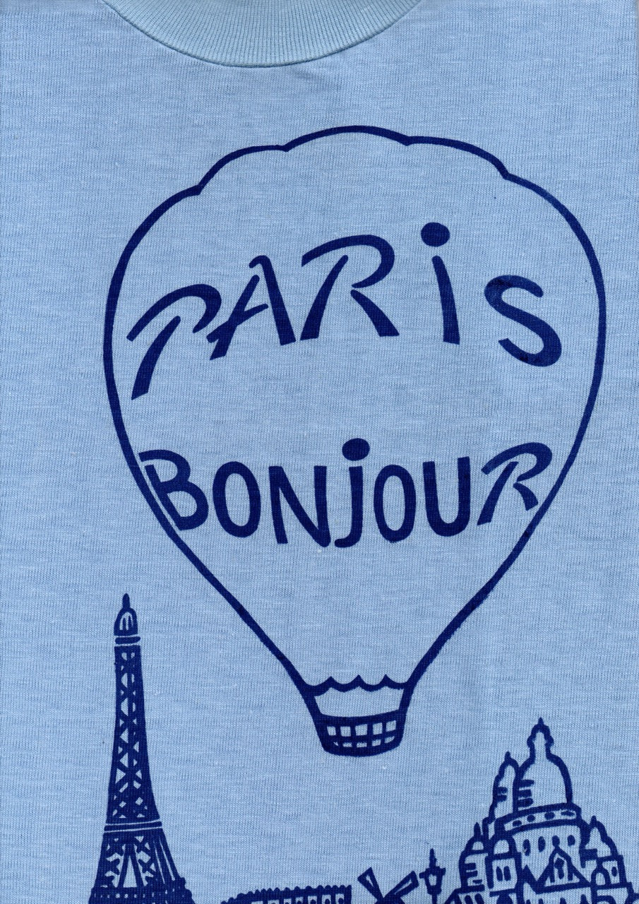 70s Paris Bonjour souvenir t-shirt (S)