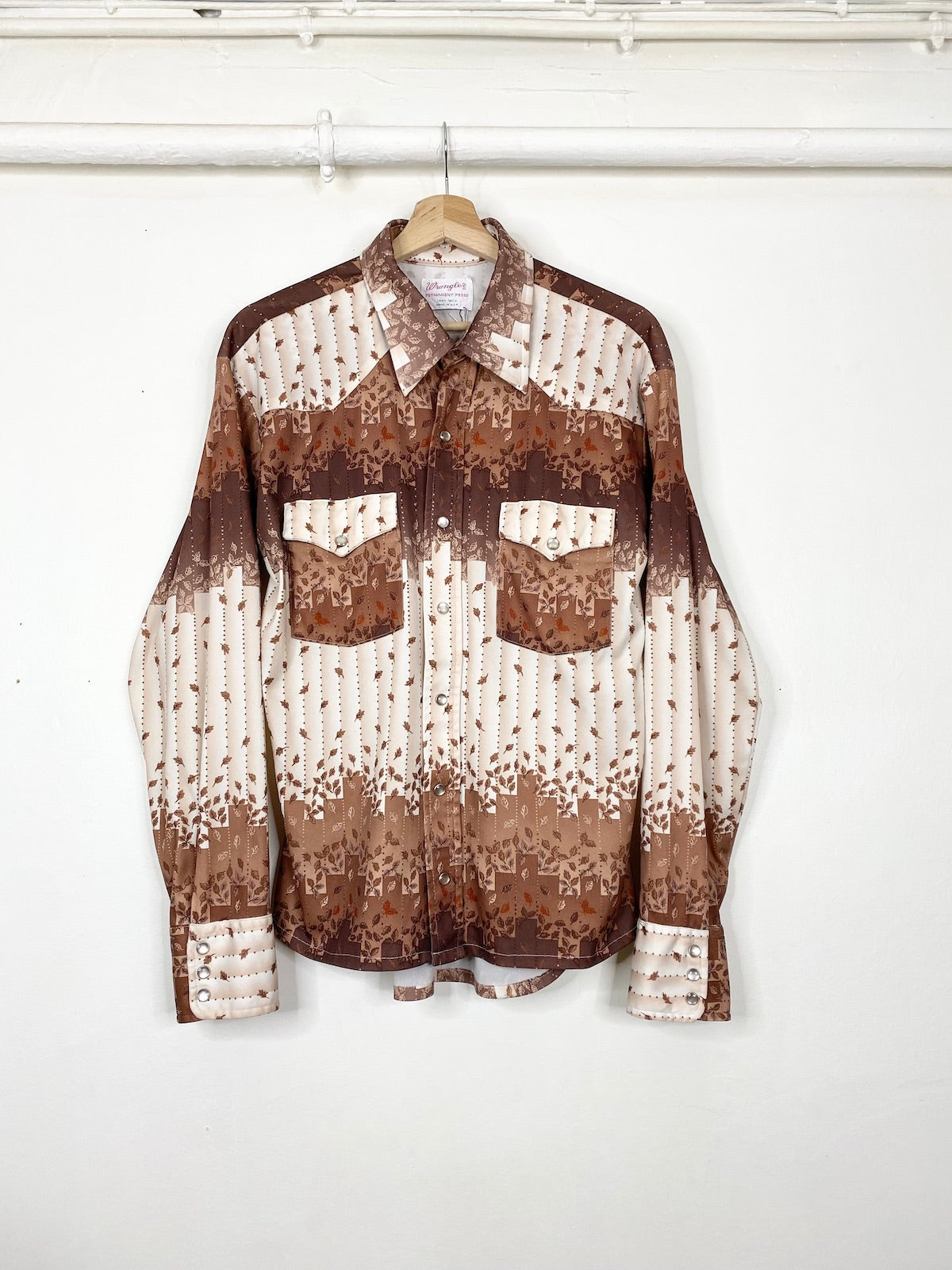 70s Wrangler jersey printed shirt