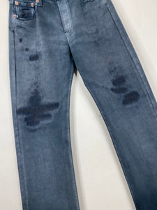 Overdyed and repaired Levi's 501