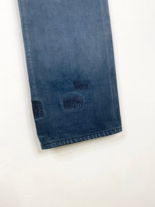 Overdyed and repaired Levi's 501