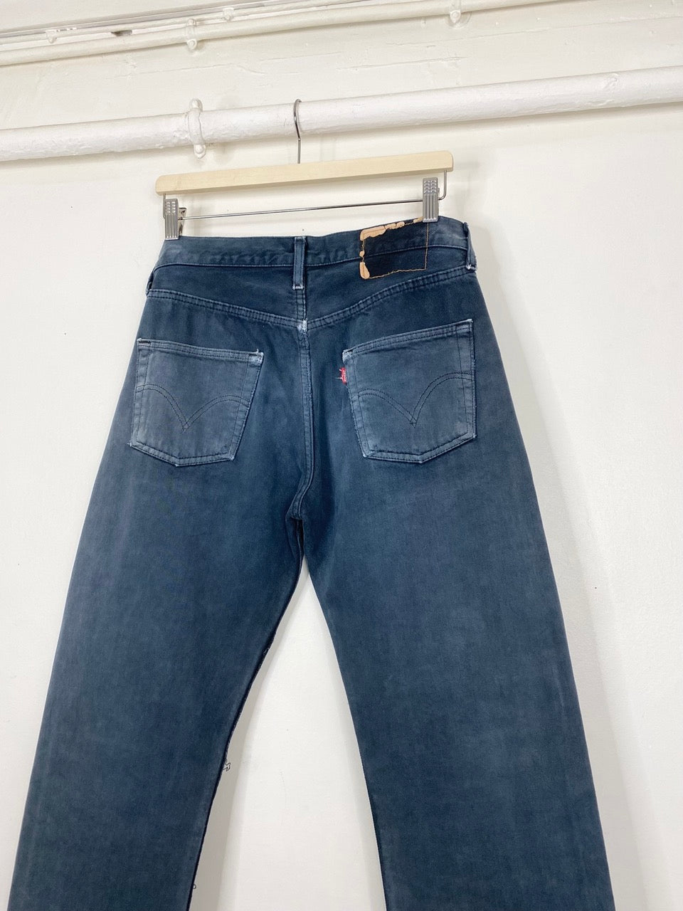 Overdyed and repaired Levi's 501