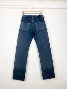 Overdyed and repaired Levi's 501