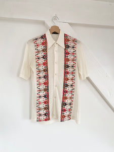 60s Pierre Cardin light knitted shirt