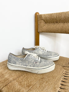 90s Grey Vans Authentic Made in Usa - 7us