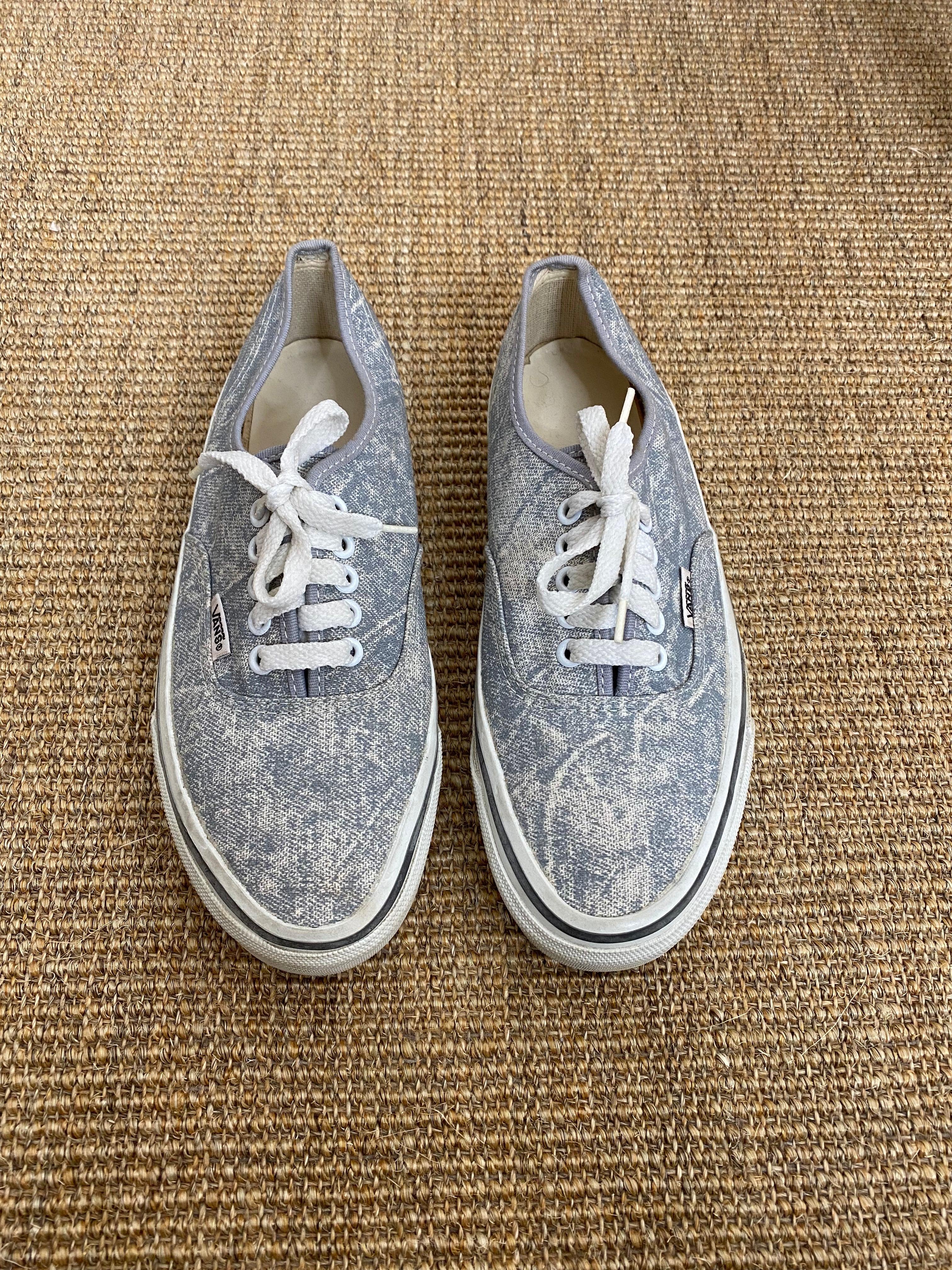 90s Grey Vans Authentic Made in Usa - 7us