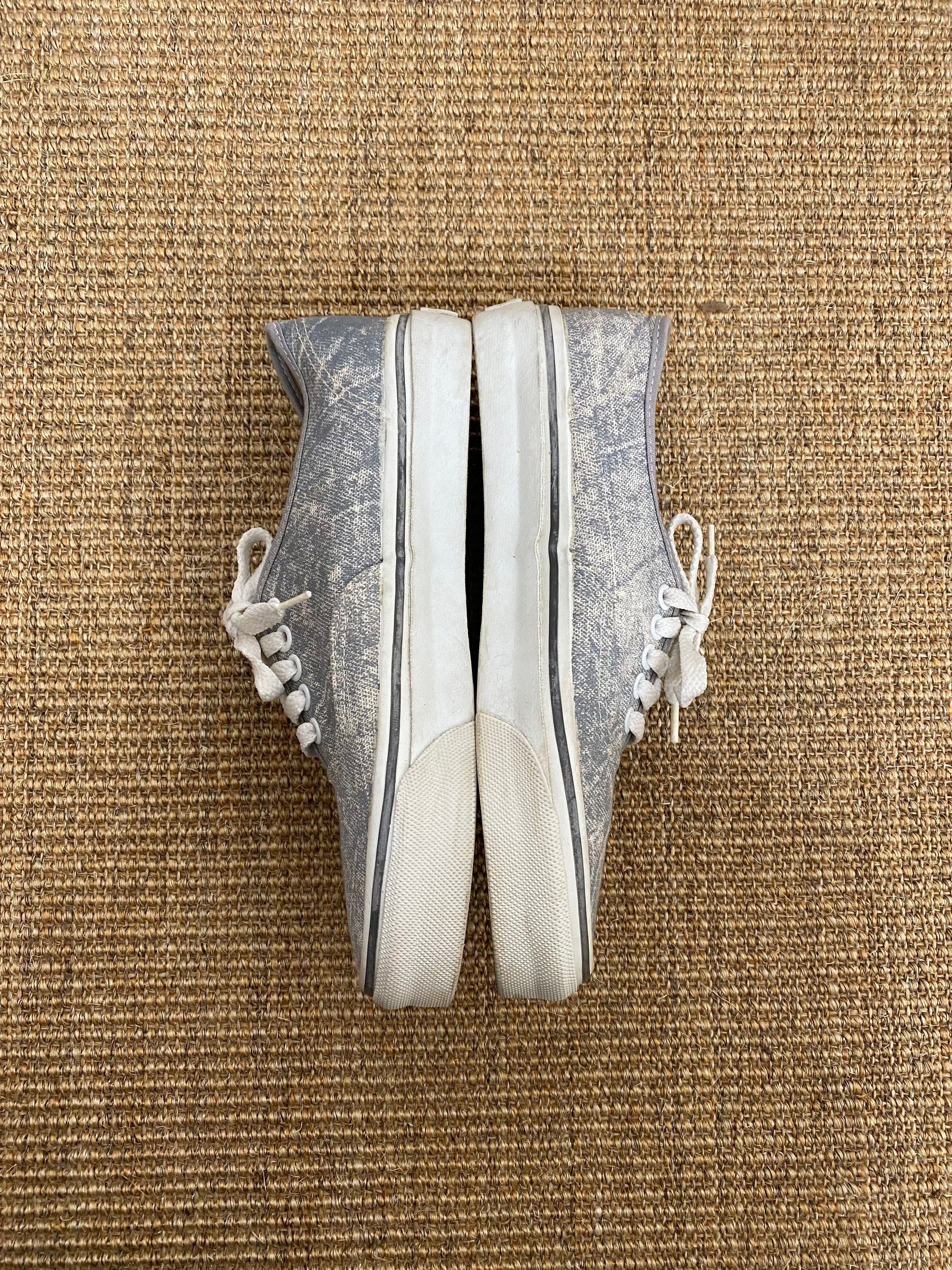 90s Grey Vans Authentic Made in Usa - 7us