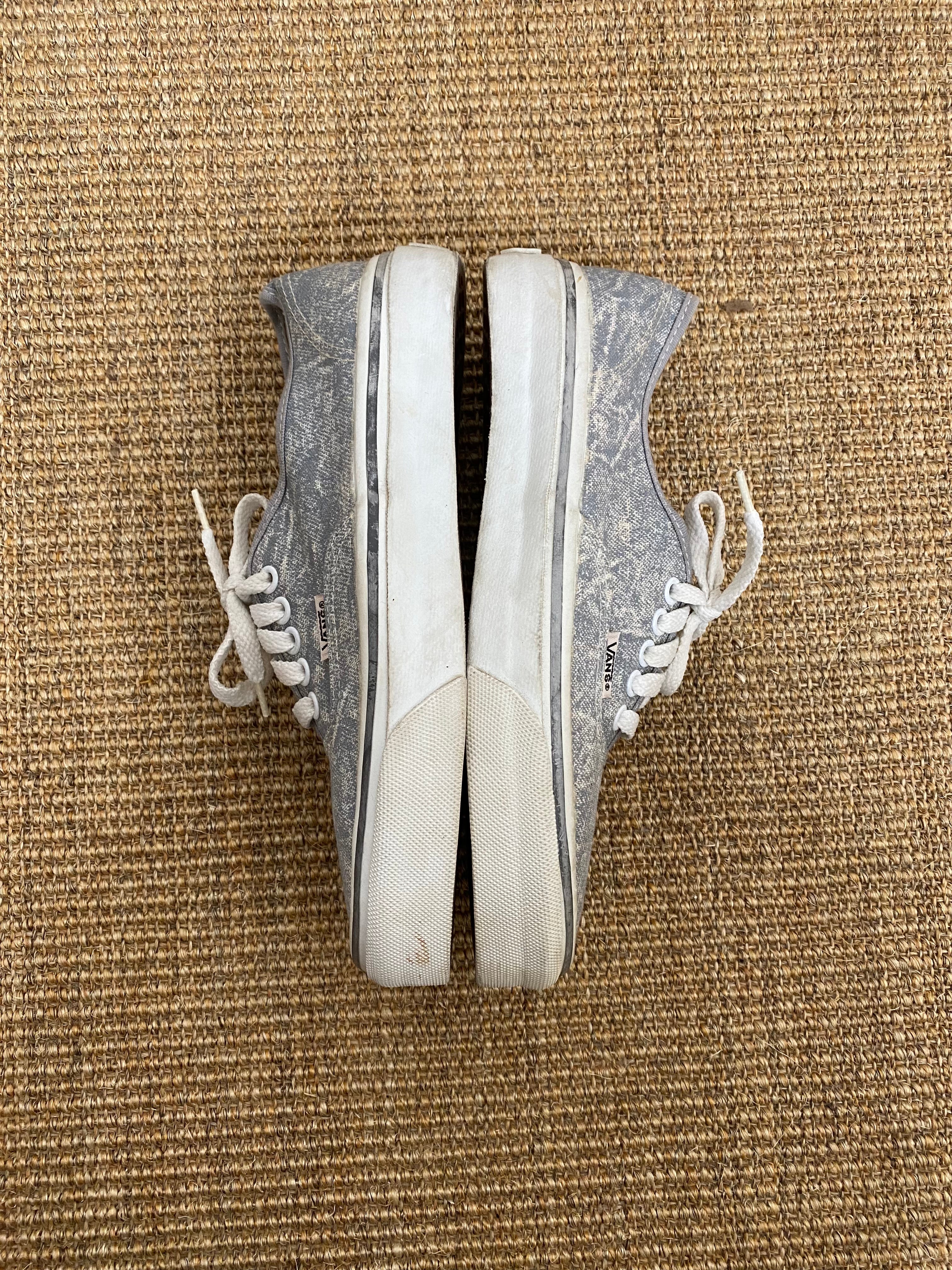 90s Grey Vans Authentic Made in Usa - 7us